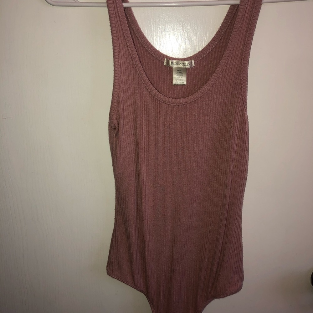 Pink Tank Top Body Suit